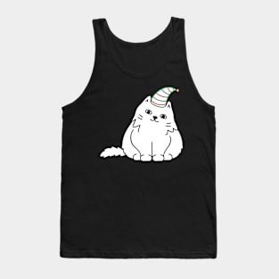 Funny cat christmas Tank Top